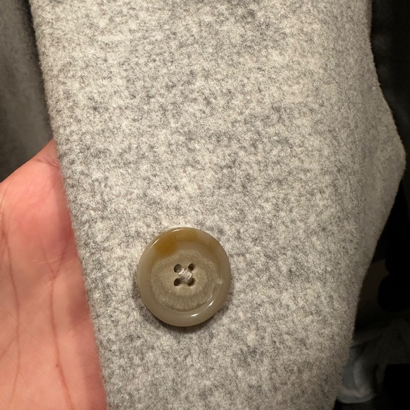 Aritzia Wilfred Cocoon Coat Wool Cashmere Light Gray (XS) - Picture 2 of 9